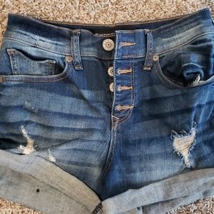 Button fly Express shortie short